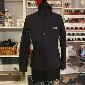 North face black womens zip up coat
